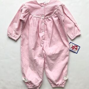 Vintage Ruffniks NWT pink corduroy jumpsuit 3T